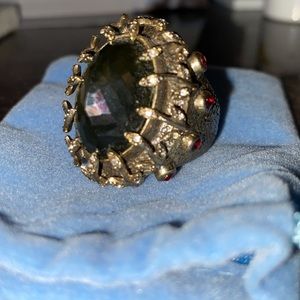 Y2K styled big stone ring